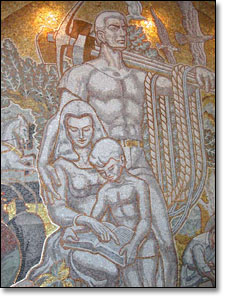 Detail from "Labor is Life" mosaic
